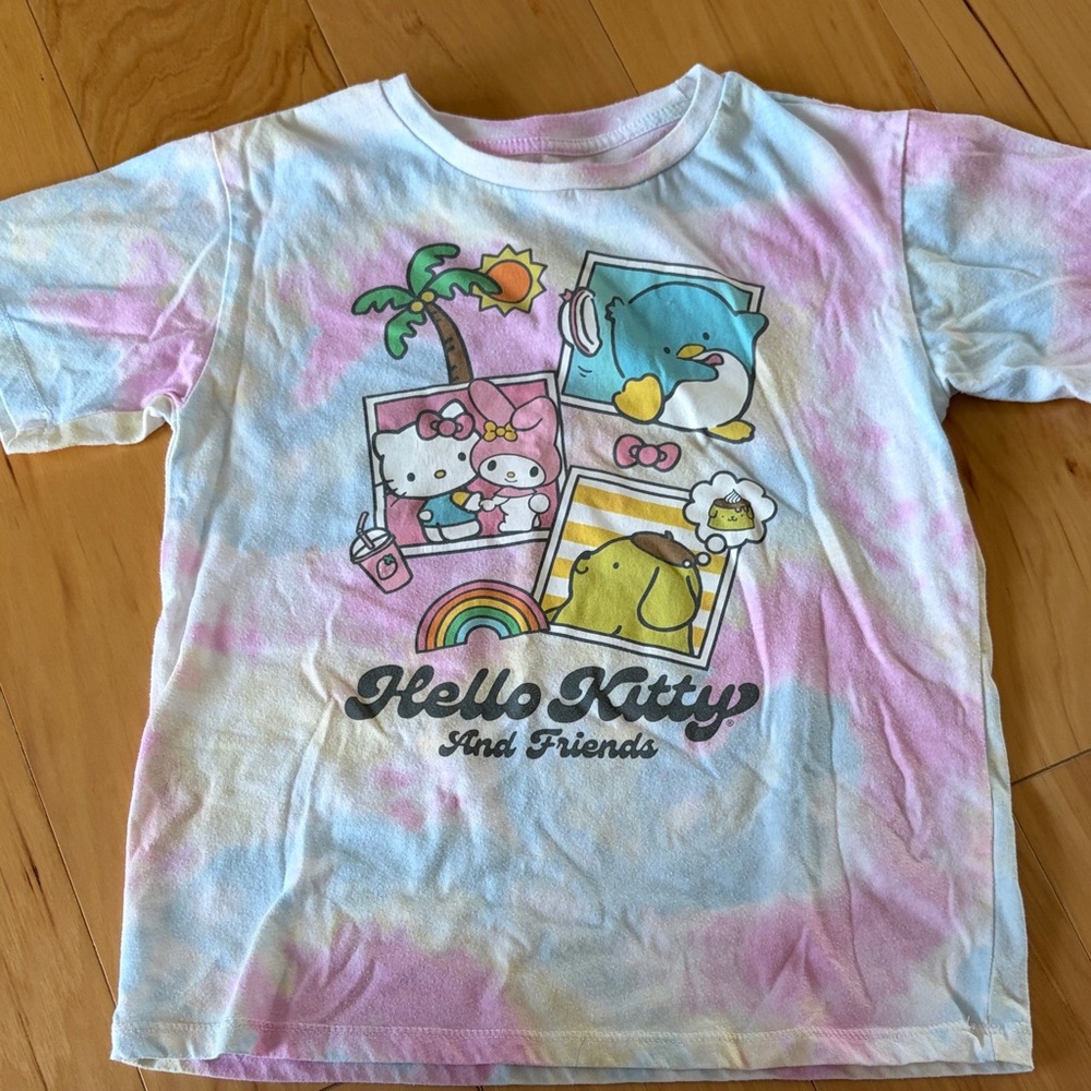 Hello Kitty Pastel Tie-Dye Kids T-Shirt